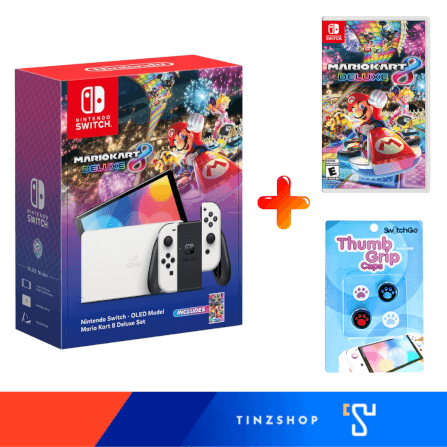 เครื่องเกม Nintendo Switch OLED Bundle Mario Kart8 สีขาว_6